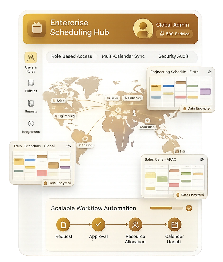 Enterprise Scheduling Built for Scale, Security, and Control.